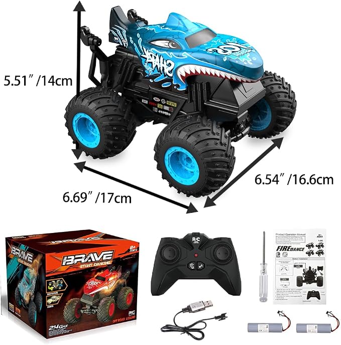 Blue Shark Remote Control Monster Truck