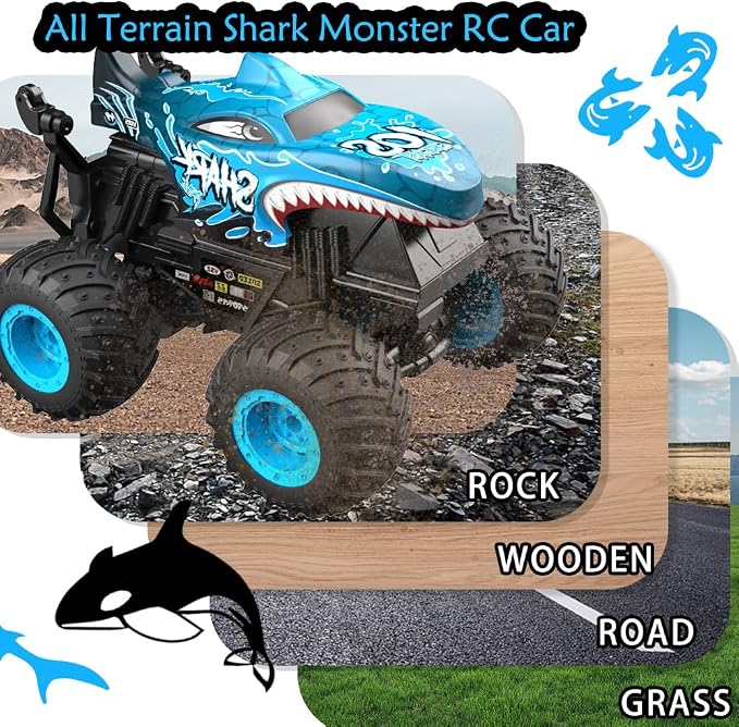 Blue Shark Remote Control Monster Truck