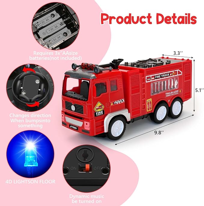 Musical LED Fire Truck