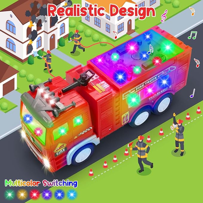 Musical LED Fire Truck