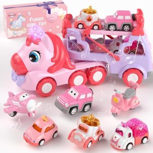 Unicorn Car Carrier 7-in-1 Playset