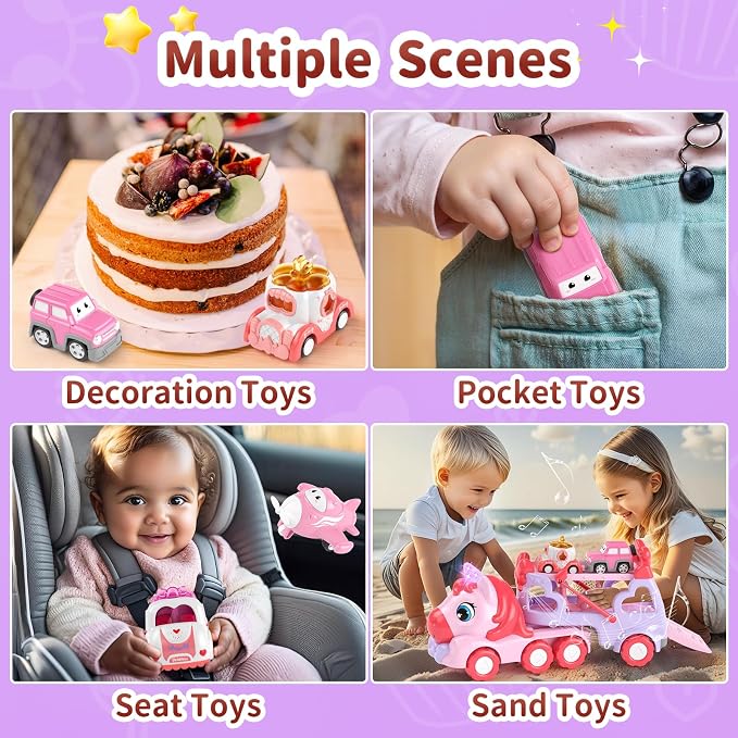 Unicorn Car Carrier 7-in-1 Playset