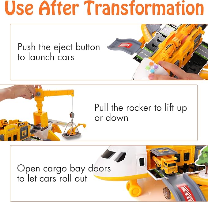 Giant Cargo Airplane Construction Playset