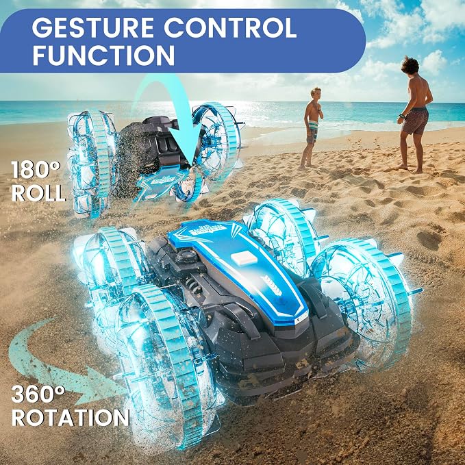 Amphibious 4WD Gesture-Control Stunt Car