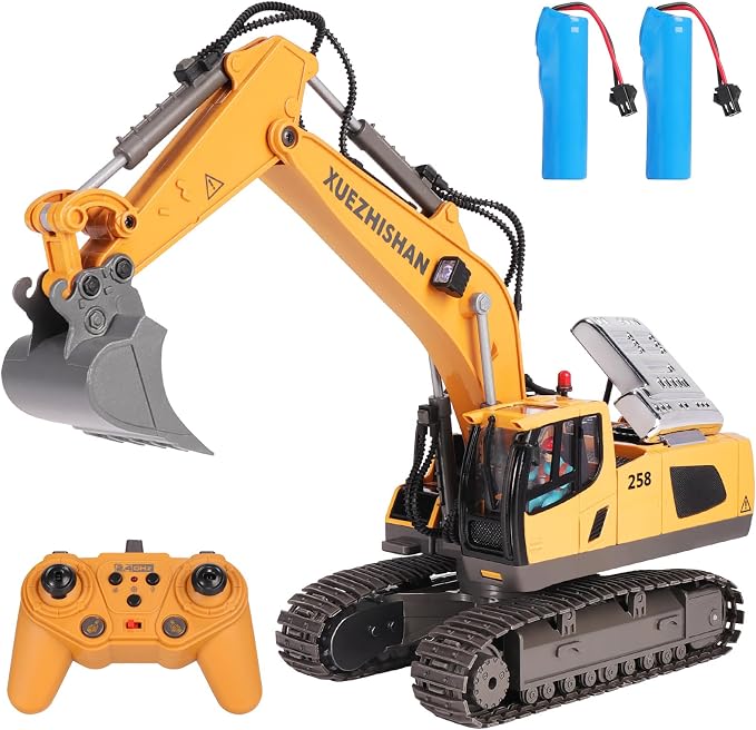 Remote Control Excavator with Metal Bucket