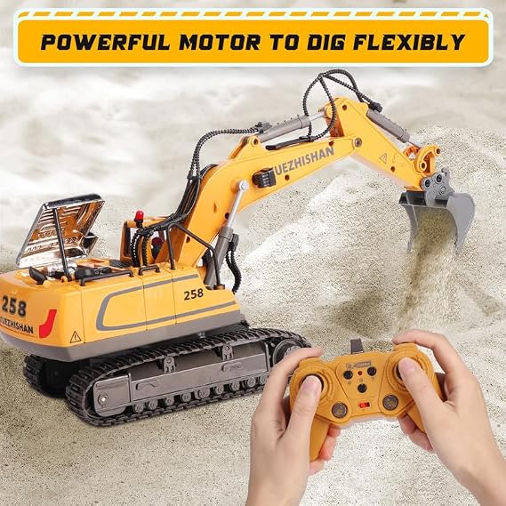 Remote Control Excavator with Metal Bucket