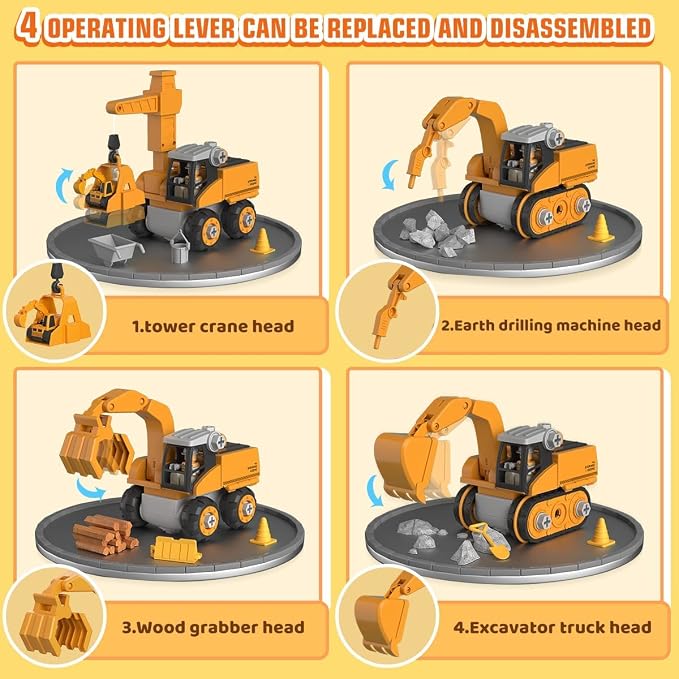 4-in-1 Build-Your-Own Construction Truck